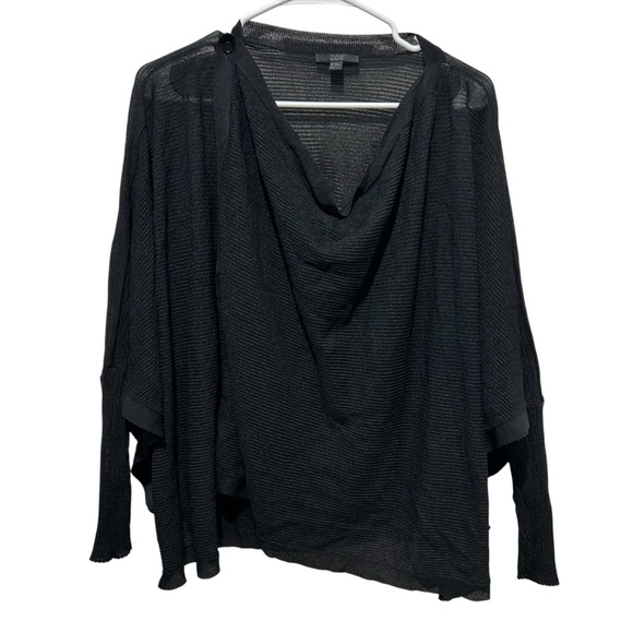 COS Draped Knitted Cardigan Black Size XS/S - Picture 1 of 9